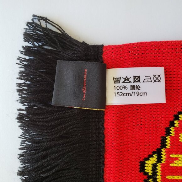 Manchester United FC Scarf Official Product Soccer Football Red Black 152 cm - Picture 10 of 13